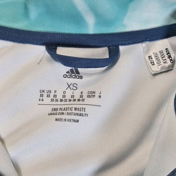 Adidas Womens Tie-Dye Jacket XS Windbreaker Moisture Wicking Activewear - Picture 6 of 10